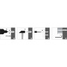 Полка стеклянная WASSERKRAFT BERKEL K-6844